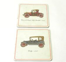 VINTAGE 1914 DODGE 1916 CHEVROLET PRO-TEX METAL DISPLAY SIGNS LOT OF 2 PRE-OWNED picture