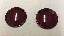 Lot Of 2 Red Kopp Glass Lens for Railroad Switch Marker Lantern 3L 3F (B351) picture