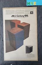 JBL Century 100 Speaker Promo Print Advertisement Vintage 1973 picture