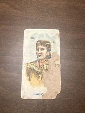 1910 E49 American Caramel Wild West David “Davy” Crockett Card picture