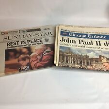 Chicago Tribune & Star Newspaper Sunday April 3, 2005 John Paul II Dies New picture