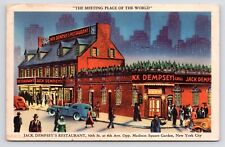 c1940s~Jack Dempsey's Restaurant~New York City NY~8th Ave~Advertising~Postcard picture