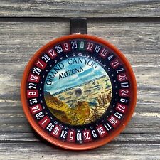 Vintage Handheld Red Plastic Spinning Roulette Grand Canyon Arizona 3” picture