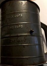 Vintage Bromwell's Three Cup Measuring Flour Sifter USA picture