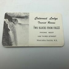 Vtg Antique Cataract Lodge Niagara Falls NY Advertising Business Card V8  picture