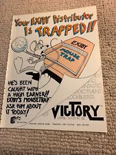 11- 8.5''  Mouse Trap Victory Exidy  arcade video game AD FLYER picture
