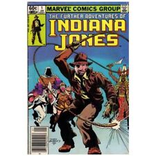 Further Adventures of Indiana Jones #1 Newsstand in VF minus. Marvel comics [z: picture