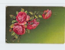Postcard Greeting Card with Roses Embossed Art Print picture