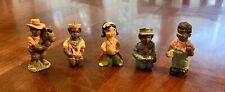 Lot Of 5: Vintage African American Boys & Native Figurines picture