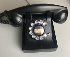 Vintage F1 Black Bakelite Bell System Western Electric Rotary Dial Phone, Works picture