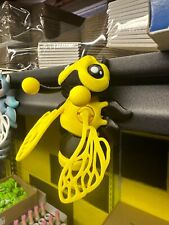 3D Articulating Honey Bee Decorative Figurine Black and Yellow With Magnets picture