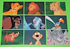 1994 THE LION KING SERIES 1 EMBOSSED FOIL INSERT 9 CARD SET DISNEY CARTOON MOVIE picture