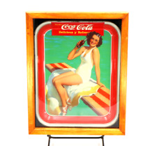 1939 Coca Cola Tray Original - Springboard Girl Sundbolm (Good Condition) picture
