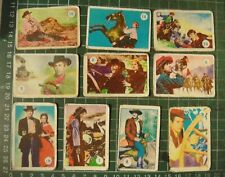 BS1-64) 1970's Malaysia Vintage Trading Cards~COWBOY Gun Fight x 10 picture