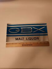 Nos Vintage Grain Belt Beer GBX Malt Liquor Advertising sticker  picture