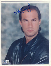 W@W STEVEN SEAGAL SIGNED AUTOGRAPH 8X10 PHOTO BECKETT BAS picture