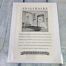 Vintage 1928 Frigidaire Refrigerator Print Ad Genuine Magazine Advertisement picture