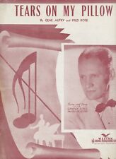 Tears on My Pillow 1941 Vintage Sheet Music Sammy Kaye Gene Autry Fred Rose picture