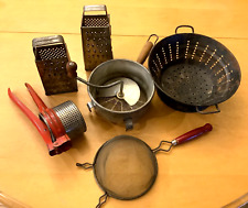Vintage Kitchen Cookware Lot - Ricer - Strainer - Food Mill - Sifter - Graters picture