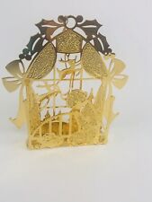 Danbury Mint - 1988 Gold Christmas Ornament -  