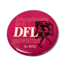 Vtg. 1970  Happiness Is A DFL Governor Political Campaign Pinback Button 3