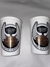 2 Harley Davidson 105 Years small cups never been used picture