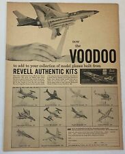 1957 REVELL model airplanes ad ~ VOODOO,Lockheed F94C Starfire Interceptor, more picture