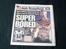 2019 FEBRUARY 4 NEW YORK POST NEWSPAPER - NEW ENGLAND PATRIOTS WIN SUPER BOWL picture