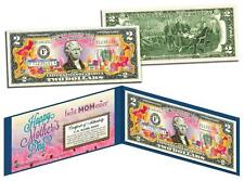 HAPPY MOTHER'S DAY Keepsake Gift $2 Bill US Legal Tender with COLLECTIBLE FOLIO picture