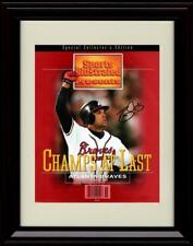 Framed 8x10 David Justice - 1995 Signed Sports Illus - Atlanta Braves Autograph picture