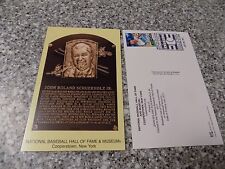 JOHN SCHUERHOLZ Stamped and Canceled Hall of Fame Gold Plaque Postcard  picture