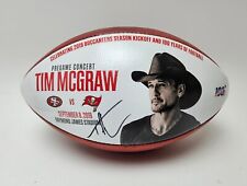 Tim McGraw Signed Football Pregame Concert 2019 Tampa Bay Raymond James Stadium picture