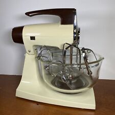 Vintage Sunbeam Mixmaster 12 Speed Blender w/2 Mixing Glass Bowls & Beaters picture