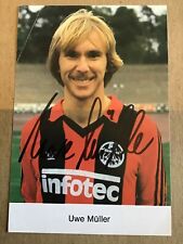 Uwe Müller, Germany 🇩🇪 Eintracht Frankfurt 1983/84 hand signed picture