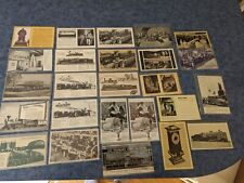 Lot 25 dif 1933-34 Chicago COP Worlds Fair Exhibit Handouts B&W sleeved postcard picture