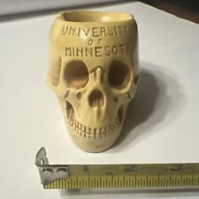 University Of Minnesota Secret Society Fraternal Skull Ash Tray   Rare Find C@@L picture