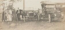 Classic Car Automobile Old Timey Posed Friends Hat Real Photo Vintage Postcard picture
