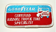 Vtg Goodyear Certified Radial Truck Tire Specialist Employee Patch New NOS 1960s picture