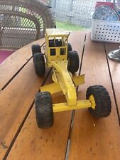 Vintage Tonka Road Grader Metal Toy Truck Yellow Pressed Steel - picture