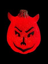 Vintage Red Devil Halloween Light Plastic Popcorn Lamp 8.5