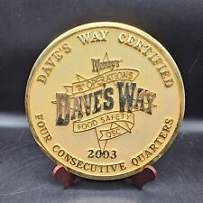 Wendy's Restaurant Advertising Sign Dave's Way 2003 HTF picture
