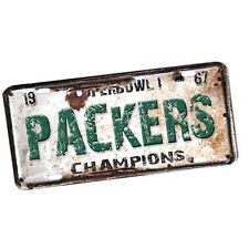 The Packers Farve Rodgers Football Green Bay Designs Aluminum License Plate picture