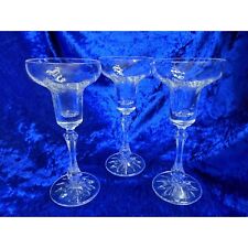vintage set of 3 towle ardmore lead chrystal candlestick holders picture