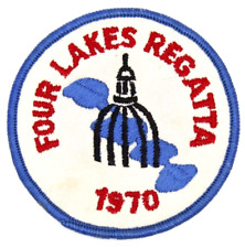 Vintage 1970 Regatta Four Lakes Council Patch Wisconsin WI Boy Scouts BSA picture