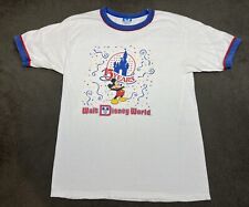 Vintage 1980s Walt Disney World 15th Anniversary Mickey Mouse T-Shirt Sz L picture
