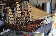 Vintage wood pirate ship picture