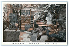 c1910 Garden at Tate Inn Yano University Japan Vintage Unposted Postcard picture