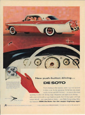 1956 DE SOTO Sportsman Crimson White Automobile Push Button Vintage Print Ad picture