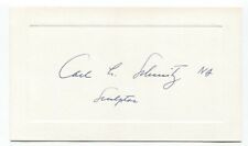 Carl Ludwig Schmitz Signed Card Autographed Science Artist picture