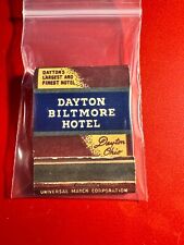 MATCHBOOK - DAYTON BILTMORE HOTEL - DAYTON, OHIO - UNSTRUCK picture